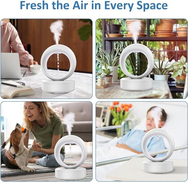 Innovatek AntiGravity Waterdrop Humidifier 680ml for Office And Home - Image 4