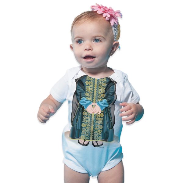 Long Thob Blue Baby Romper - Just Add A Kid