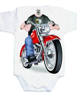 Biker Fat Boy Baby Romper – Just Add A Kid