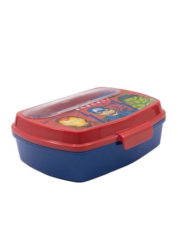 STOR FUNNY SANDWICH BOX WITH CUTLERY AVENGERS INVINCIBLE FORCE