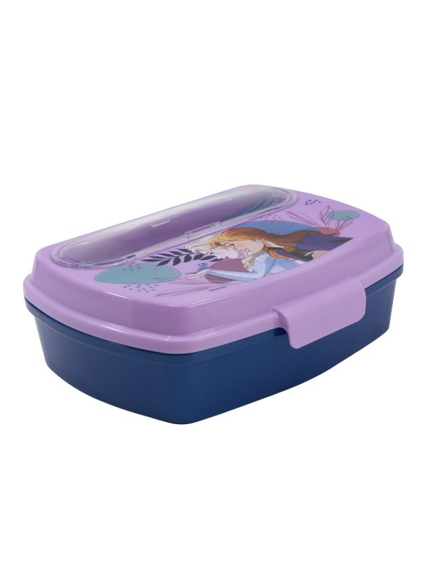 STOR FUNNY SANDWICH BOX WITH CUTLERY FROZEN TRUST THE JOURNEY