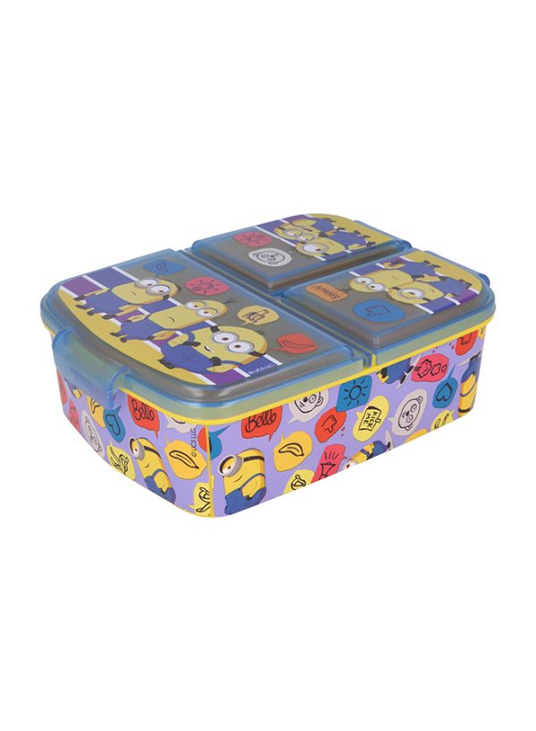 STOR MULTI COMPARTMENT SANDWICH BOX MINIONS II BOX