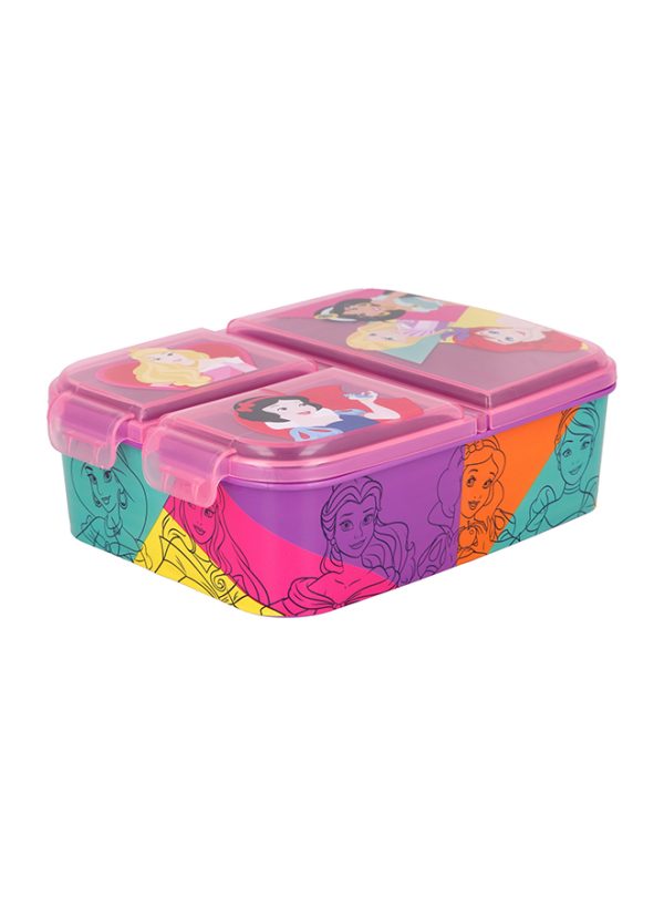 STOR MULTI COMPARTMENT SANDWICH BOX PRINCESS BRIGHT & BOLD - Image 2