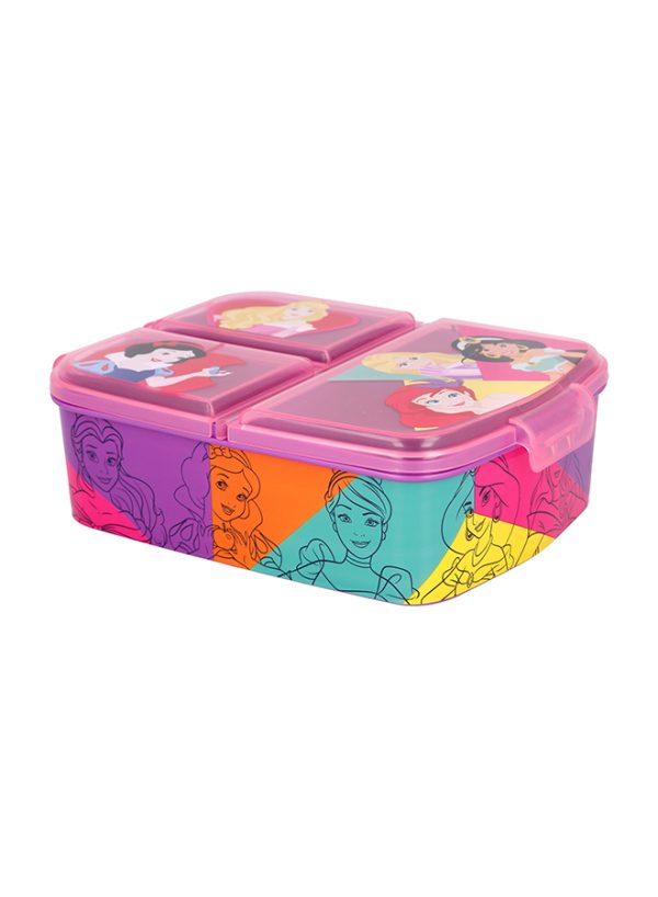 STOR MULTI COMPARTMENT SANDWICH BOX PRINCESS BRIGHT & BOLD