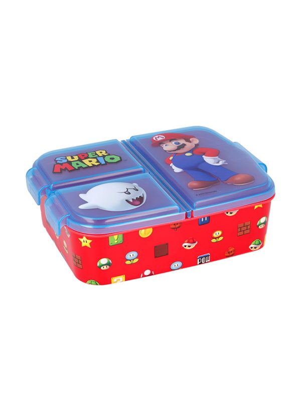 STOR MULTI COMPARTMENT SANDWICH BOX SUPER MARIO BOX