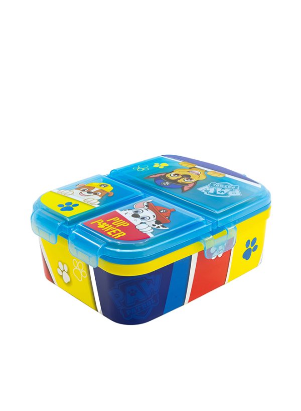 STOR XL MULTI COMPARTMENT RECTANGULAR SANDWICH BOX PAW PATROL PUP POWER