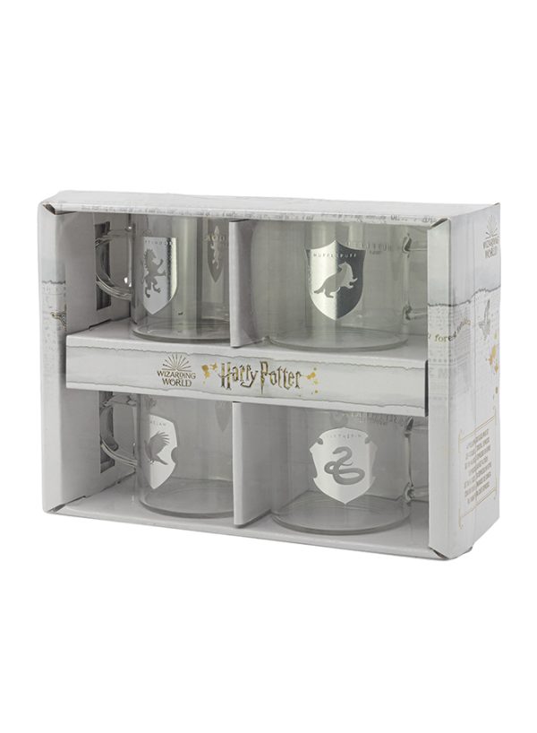 STOR YOUNG ADULT 4 PCS EXPRESSO GLASS MUG 100 ML SET HARRY POTTER