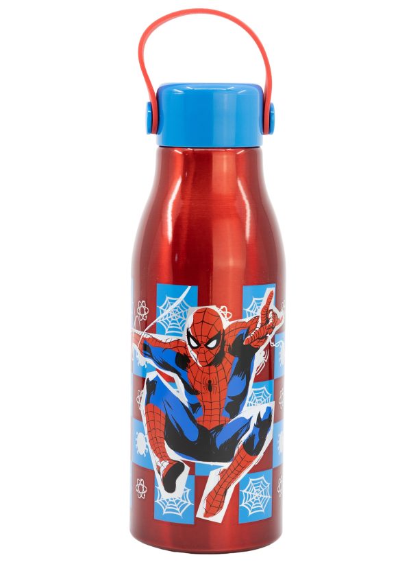 STOR FLEXI HANDLE ALUMINIUM BOTTLE 760 ML SPIDERMAN ARACHNID GRID - Image 2