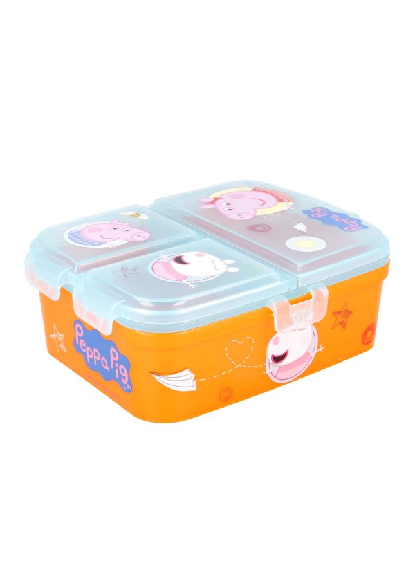 STOR XL MULTI COMPARTMENT RECTANGULAR SANDWICH BOX PEPPA PIG KINDNESS COUNTS - Image 3