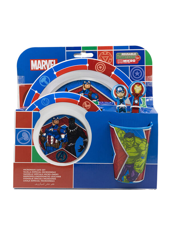 STOR 5 PCS KIDS MICRO SET AVENGERS HERALDIC ARMY - Image 2