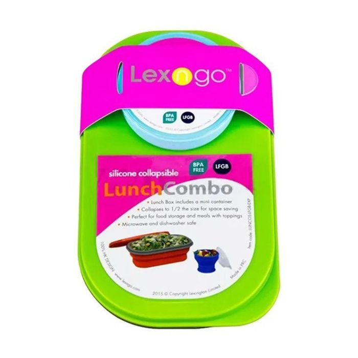 Promotional – Silicone Collapsible Lunch Combo – Small – Green