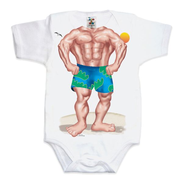 Muscle Boy Baby Romper - Just Add A Kid - Image 2