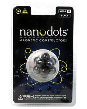 Nanodots Original Edition Magnetic Constructors  Mega 12  Magnetic dots Black Color