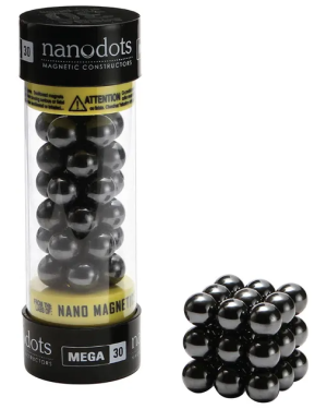 Nanodots Original Edition Magnetic Constructors Mega 30 Magnetic dots Black Color
