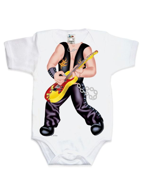 Rock Star Baby Romper - Just Add A Kid - Image 2